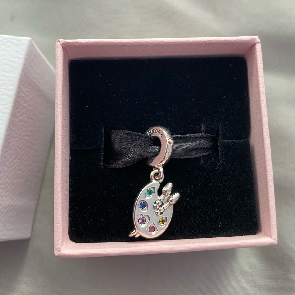 Artist's Palette Dangle Charm - Picture 6 of 7